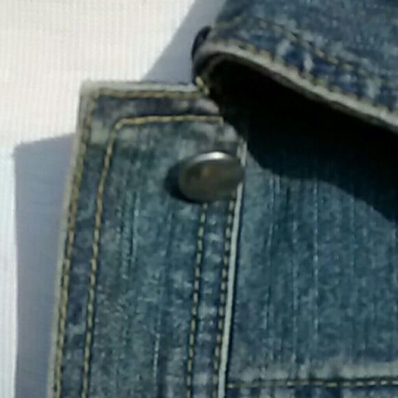 INC Embellished Denim Jacket Western Coastal Cowgirl - Picture 3 of 6